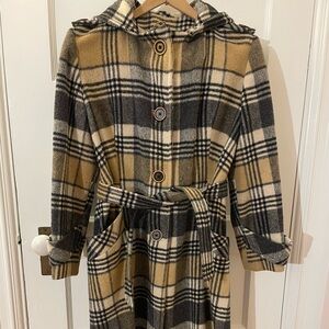 Vintage 1970’s Plaid Wool Coat